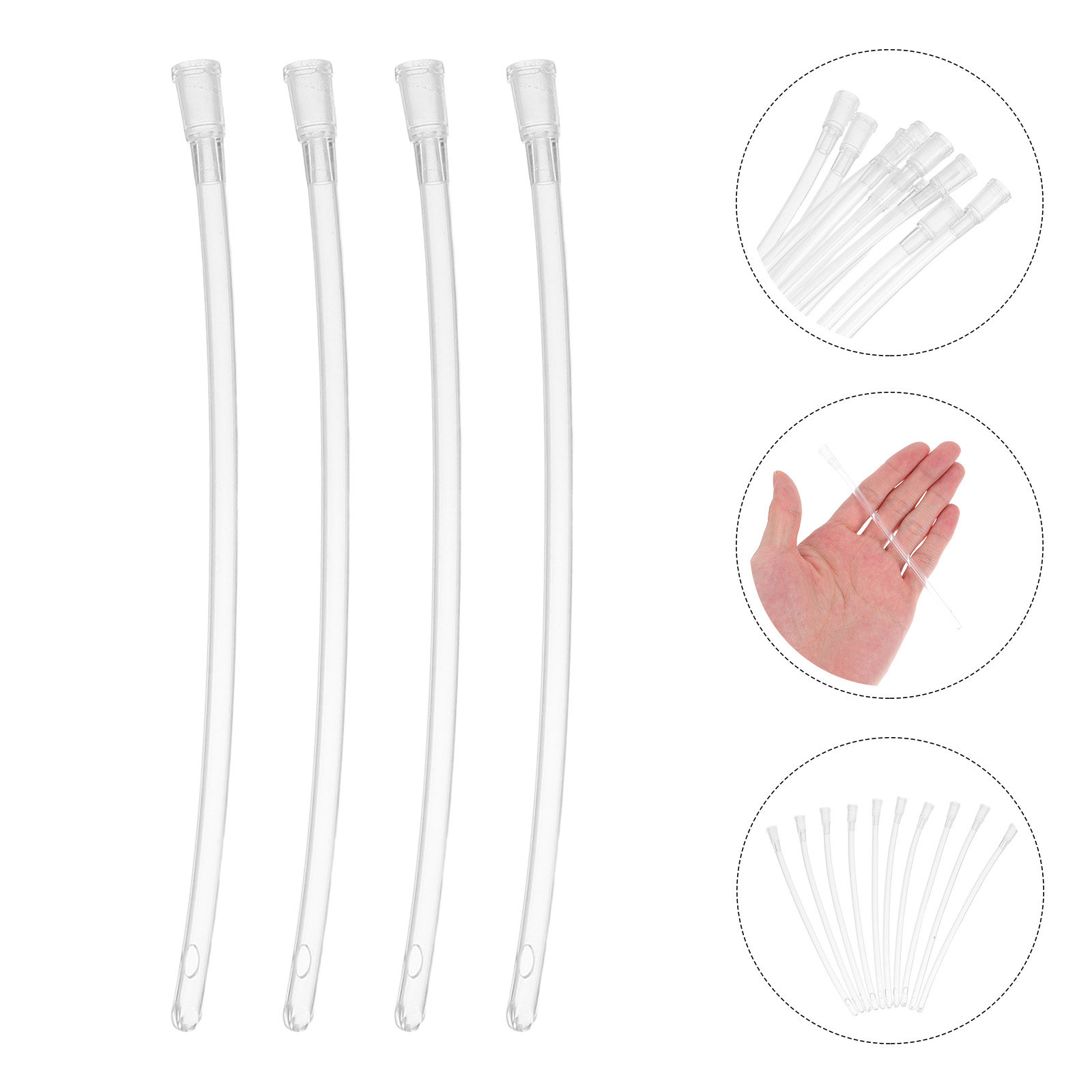Baby Food Youtube - 10Pcs Clear Parrot Feeding Tubes Hand