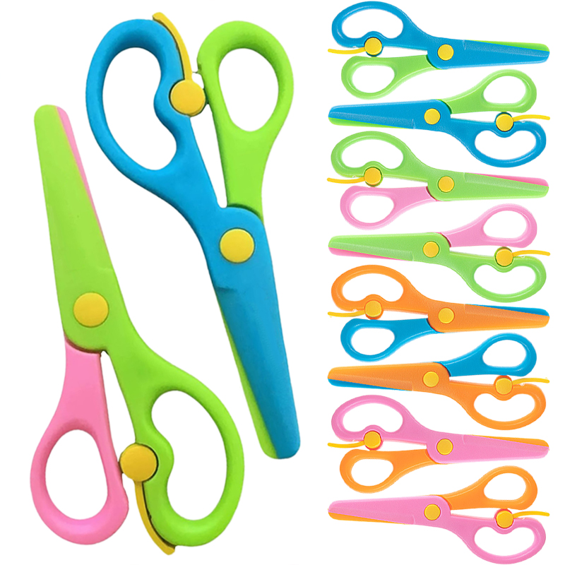 Plastic Scissors Double Color  - Baby Food Scissors ulasan dan harga