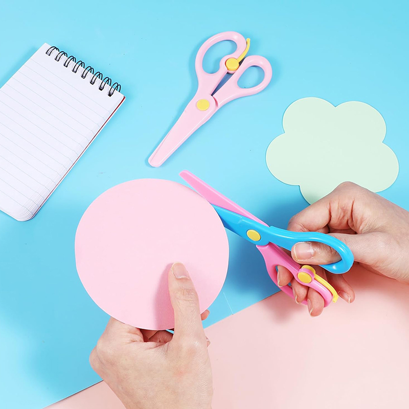 Plastic Scissors Double Color  - Baby Food Scissors ulasan dan harga