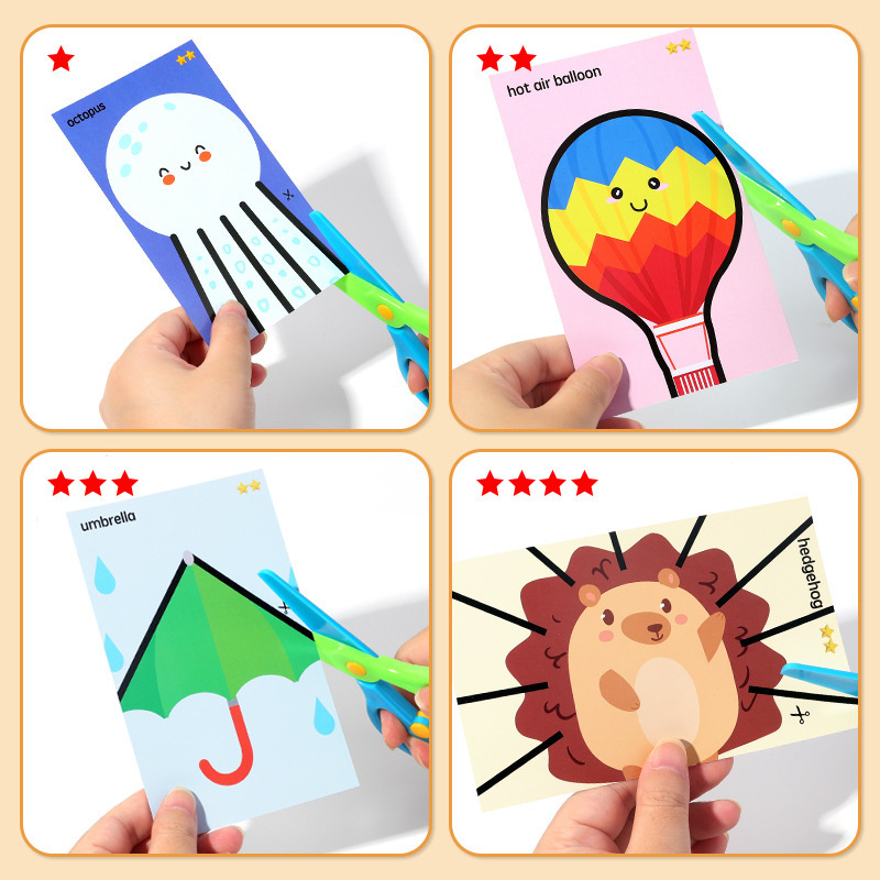 Handmade Paper Cuttings Intere - Baby Food Scissors ulasan dan harga
