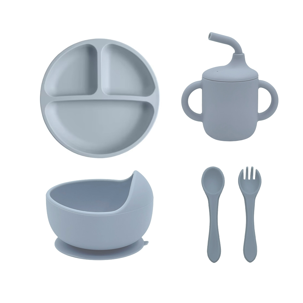 5pcs Silicone Baby Feeding Set - Baby Food Menu ulasan dan harga
