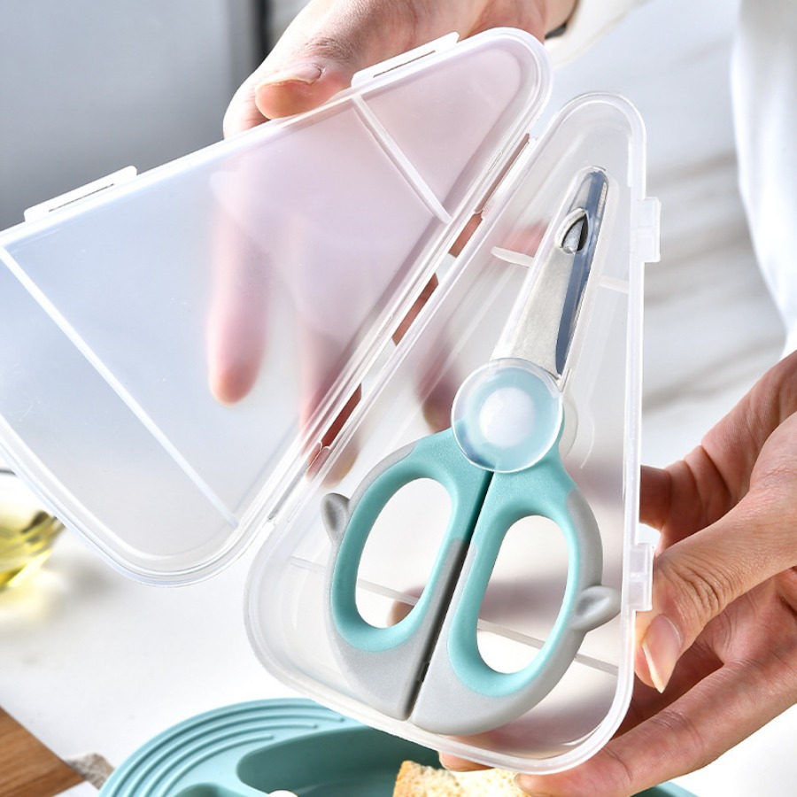 Auxiliary food scissors, food  - Baby Food Scissors ulasan dan harga